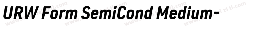 URW Form SemiCond Medium字体转换